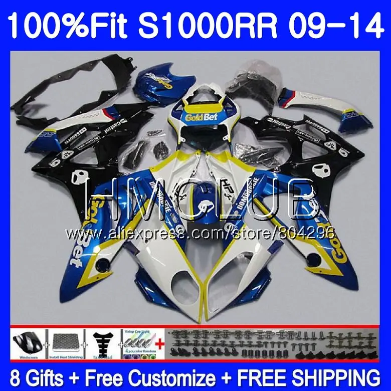 

Injection For BMW S1000 RR Glossy blue S1000RR 09 10 11 12 13 14 Body 117HM.16 S 1000 RR 2009 2010 2011 2012 2013 2014 Fairing