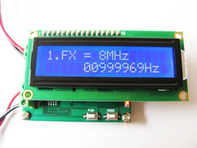 

1PCS X ,The new frequency meter high frequency 10MHz-2.4GHz / LF 0-50MHz + Counter, Free shipping