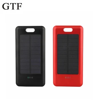 

GTF Ultra-thin 10000mAh solar power bank USB with line portable large capacity for charging universal mobile with LED lights