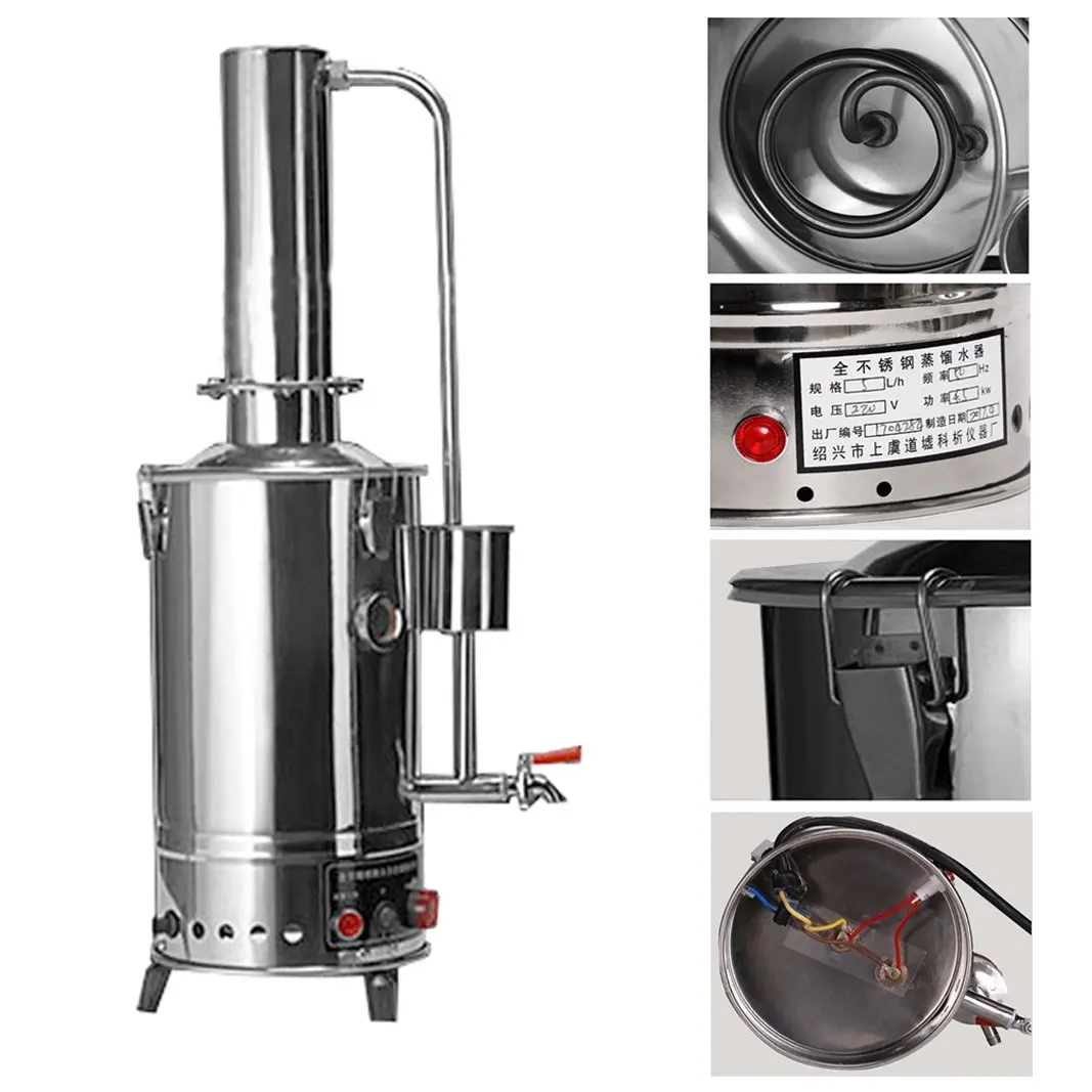 

10L Litres Normal Type New Stainless Medical/Home/Lab Pure Water Distiller Filter Purifier Electric Brew Kits