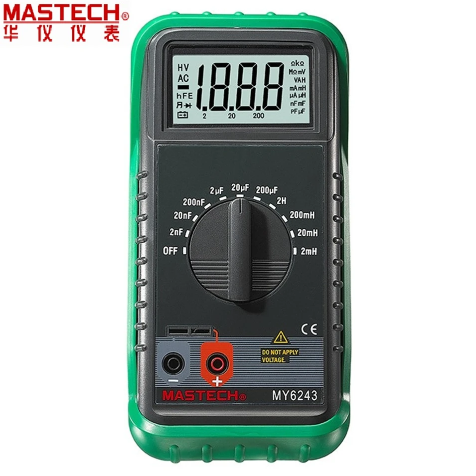 

MASTECH MY6243 Portable 3 1/2 1999 count digital LCR Meter inductance capacitance tester