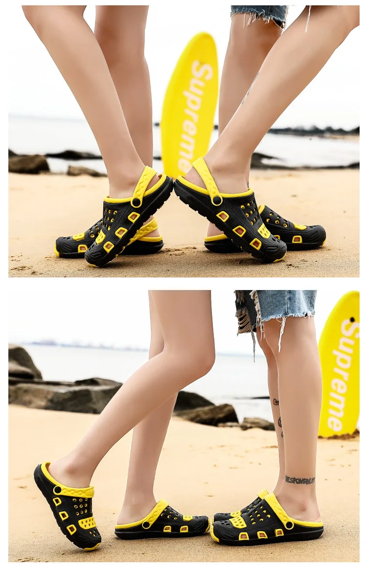 FONIRRA/ мужские сланцы на лето, обувь для влюбленных, без шнуровки, садовые сабо, повседневные пляжные шлепанцы, пляжные мужские шлепанцы на открытом воздухе, 589
