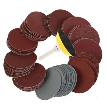 

100Pcs 3" Inch 50mm Sandpaper Sander Disc Mix Sanding Polishing 80-3000 Pad