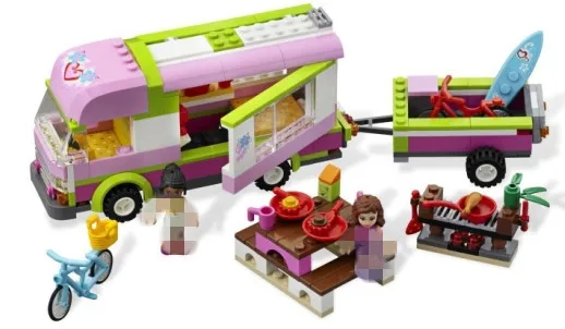 AIBOULLY Friends 10168 RV Plastic Building Blocks 314pcs/set Girls Adventure Camper Bricks Toys Bringuedos 3184 baby-brick : image AIBOULLY Friends 10168 RV Plastic Building Blocks 314pcs/set Girls Adventure Camper Bricks Toys Bringuedos 3184 baby-brick