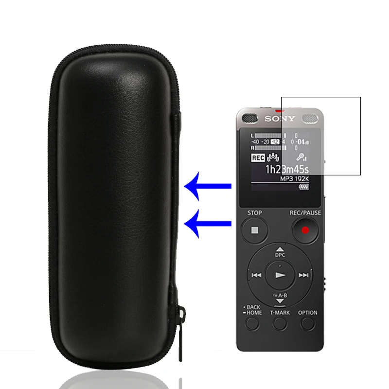 Дорожная Защитная Портативная сумка EVA чехол + пленка для экрана Sony ICD UX560