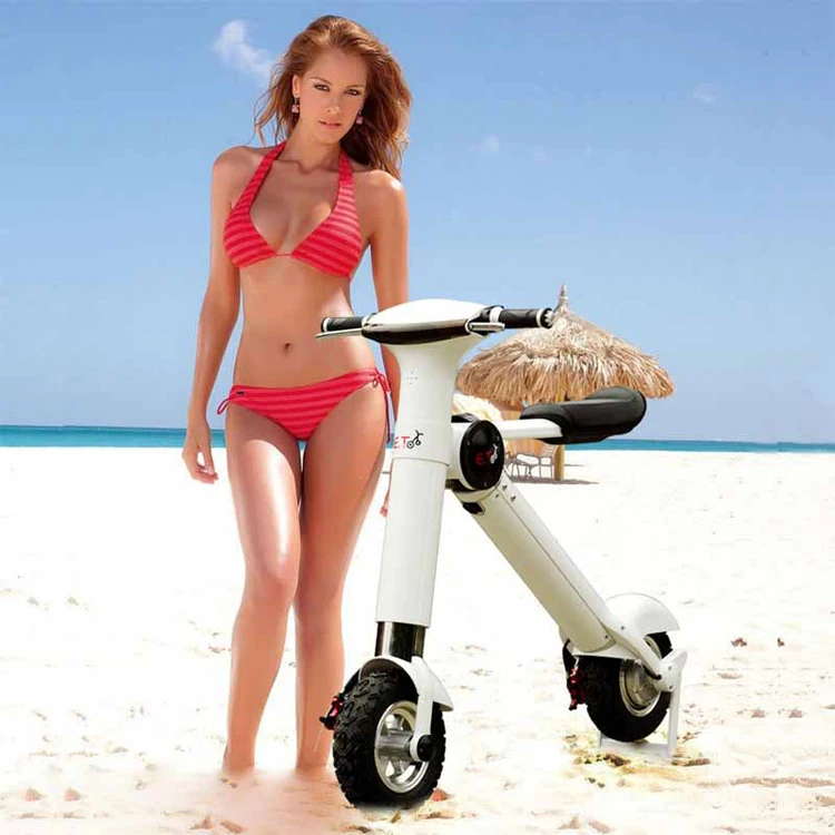 Excellent New ET Folding electric bicycle two-wheel balance intelligent electric car foldable motorcycle scooter 6