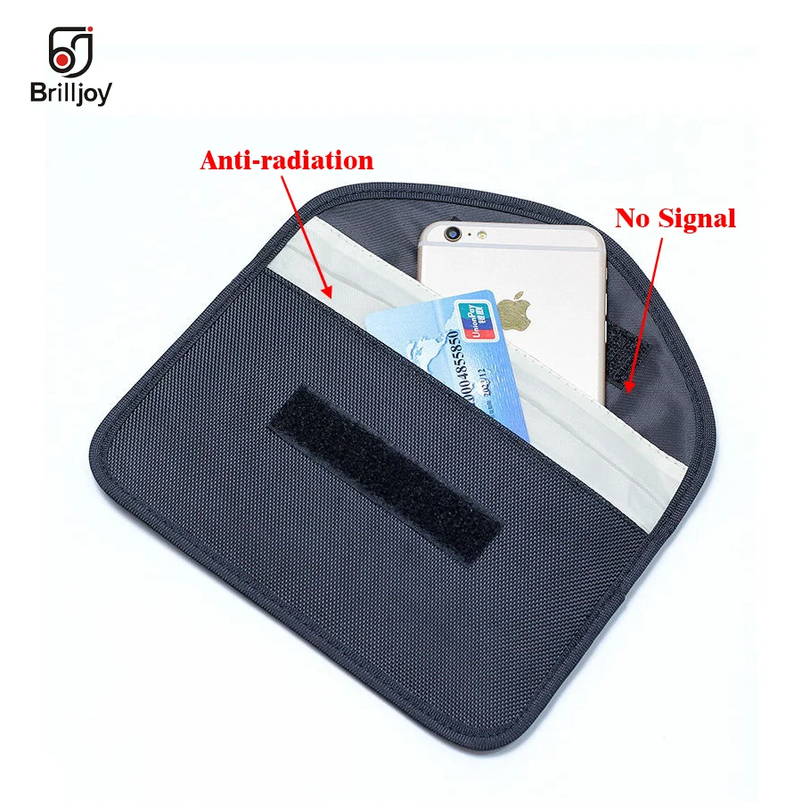 

New GSM 3G 4G LTE GPS RF RFID Signal Blocking Bag Anti-Radiation Signal Shielding car keys Pouch Wallet Case Cell Phone 6 Inch