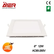 Светодиодная панель 12 Вт, AC85-265V, 1000ЛМ, теплый белый/холодный белый опционально, FedEx