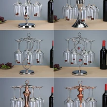 Wine glass rack kitchen bar cup suspension metal goblet display stand