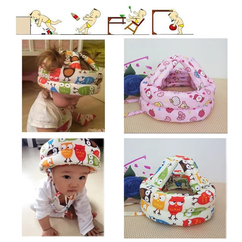 

Anti-collision New Infants Baby Toddler Cap Protective Hat Baby Safety Helmet Soft Head Security Protection Hats