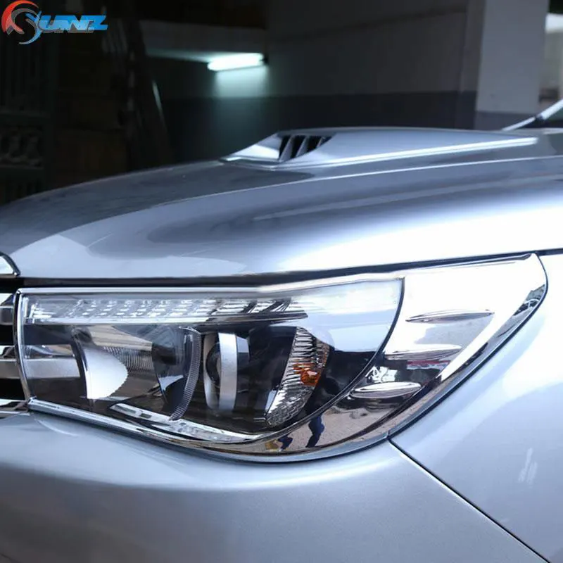  ABS Chrome Kit Chrome Accessories For Toyota Hilux Revo 2016 2017 2018 Deluxe Versions Car Part