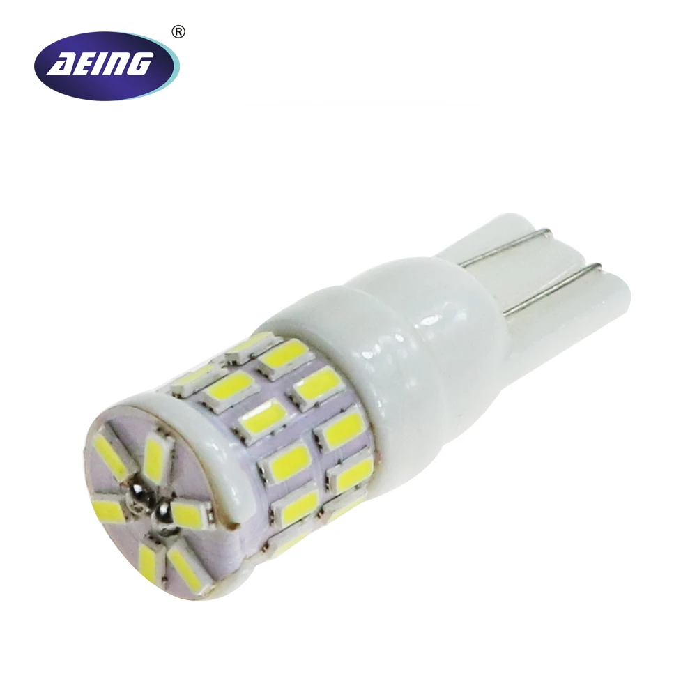 Керамическая Светодиодная лампа AEING T10 1 шт W5W 30SMD Light s 3014 автомобильная для