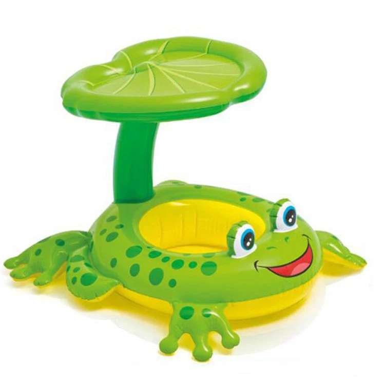 Infláveis da Piscina Flutuadores para Crianças Jangadas da Piscina Guarda-chuva da Água do Bebê do Tampão do Guarda-chuva da rã Brinquedos Engraçado 3 Cheap Boias