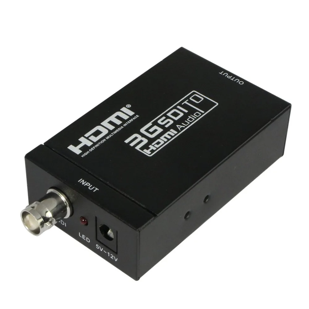 Портативный мини 3g HDMI к SDI конвертер адаптер Делителя Частоты 1080 P с коаксиальным аудио выход для дома Театр Кино