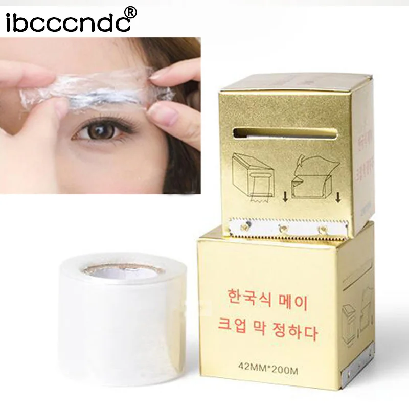 

1 Box Microblading Eyebrow Tattoo Wraps Plastic Wrap 42mmx200m Permanent Makeup Eyebrow Cover Tattoo Accessories