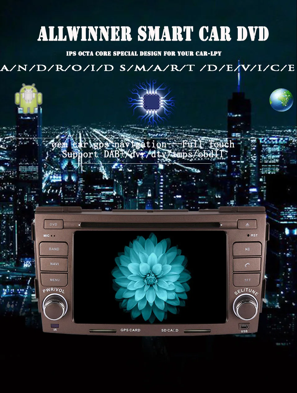 Android 9,0 Восьмиядерный 4+ 64G Автомобильный dvd-плеер для hyundai SONATA NF 2008 2009 2010 gps-навигация, радио, стерео DAB аудио мультимедиа