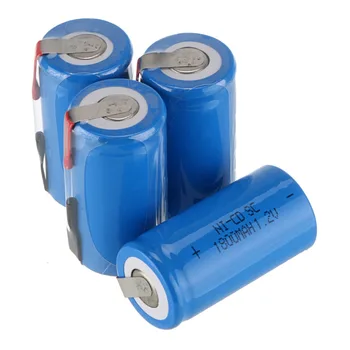 

Sub C SC Ni-Cd nicd 1.2v Battery 1800mAh Rechargeable Batteries blue color 4.25*2.2cm