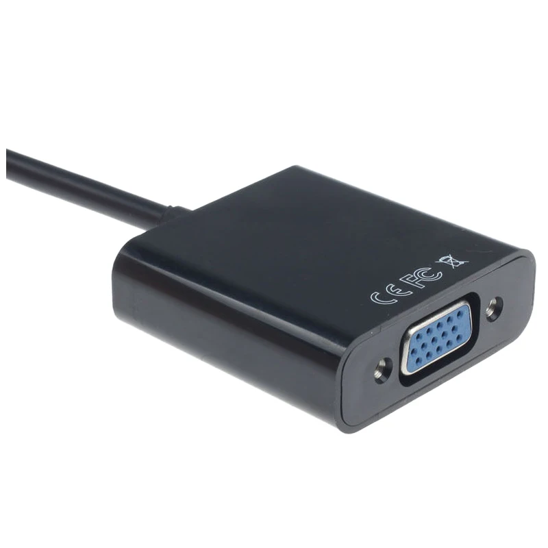 AAAE Топ 1080P HDMI в VGA с аудио конвертер адаптер USB питания Видео кабель черный|Кабели