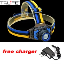 3 Modes Waterproof Outdoor CREE XM-L Zoomable Q5 LED 2000Lm Headlamp Headlight+1x Rechargeable LiPO Battery+1x Charger