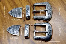 4 size vintage carve pattern beautiful metal women men DIY leather belt craft belt buckle set antique silver color 3pcs/lot stylish automatic buckle classical checked pattern coffee color belt for men
