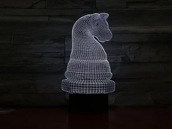 

Chess Night Light LED Touch Sensor 7 Color Changing Children Kids Boys Girls Gift Table Bedroom Lamp Chess Knight Lampara