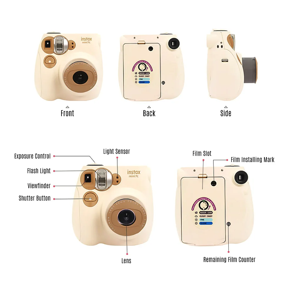 Fujifilm Instax Mini7c мгновенная камера дешевле, чем Fujifilm mini 8 mini 9 пленочная камера на день рождения Рождество год фестиваль подарок