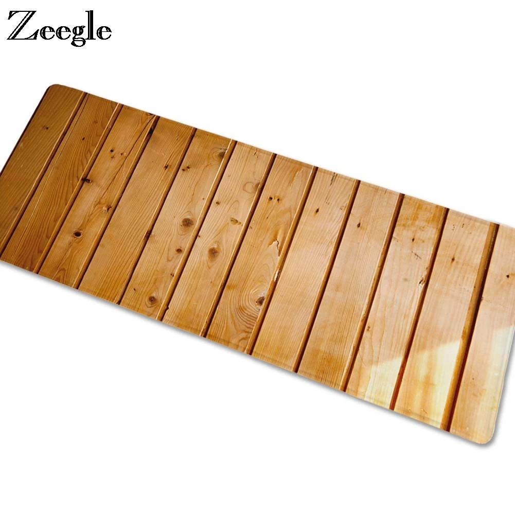 

Zeegle Floor Mat Wood Carpet For Children Outdoor Rugs Absorbent Kitchen Mat Doormat Non-slip Area Rug For Living Room Foot Mat