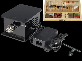 

Multi-functional Mini Beads Table Grinding Machine Wood Polishing Cutting Drilling Machine with Speed adjustable Power supply