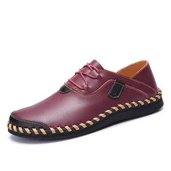 

Man Comfortable Casual Shoes Man Driving Shoes Quality Genuine Leather Shoes Men Flats Patchwork Shoes Men Chaussure Homme