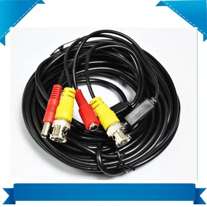10M 33feet video audio power cctv cable BNC RCA DC power audio CCTV