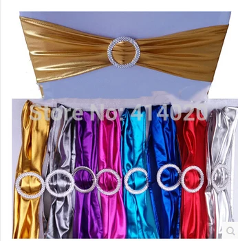 

Many Colors Choose 100pcs/lot Pearl Shining Chair Cover With Rhinestone For Wedding Decoration DHL Fedex Ups EMS Free Shipping