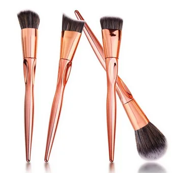 

by DHL 100set 4pcs/set Luxury Rose Gold Makeup Brushes Tools Foundation Powder Brush Set Beauty Kits Pencel Gift Women tool