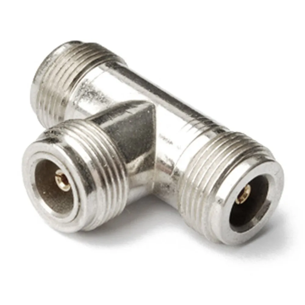 N Тип мама для 2X T тип 3 гнездо RF коаксиальный разъем адаптер|adapter connector|t type connectoradapter
