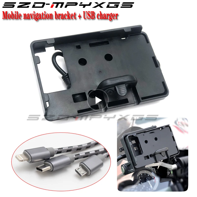 

mobile phone Navigation bracket USB phone charging for BMW R1200GS 2013-2017 F750GS F850GS CRF 1000L F700GS F800GS