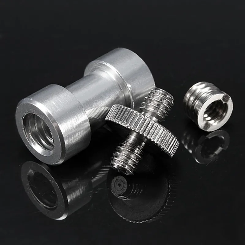 Новый 6-в-1 1/4 &quot3/8&quot металлический штатив монопод с винтовым креплением