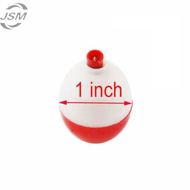 JSM 4 pcs/lot 1 inch size Fishing Bobber Buoy Float Sea Fishing floats  plastic Floats for fishing vissen dobbers