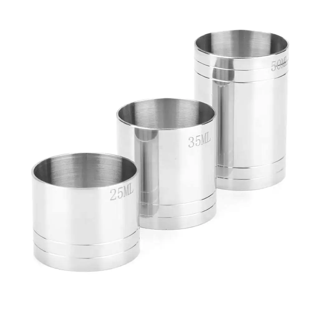 

Stainless Steel Wine Measuring Cup Bartender Cocktail Party Bar Tool Coffee Water Drinking Portable Cup Wall Travel Tumbler