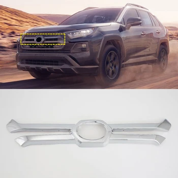 

For Toyota RAV4 XA50 2019 adventure sport utillity 4 door ABS Front Centre Grille Decorative Cover Trim Strips 1 pieces