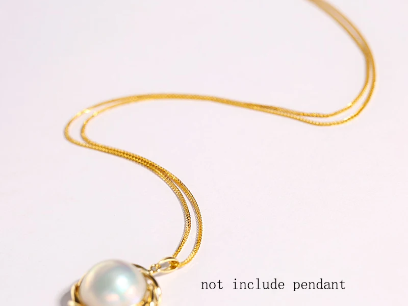 Sinya 18k Au750 gold necklace Chain DIY Multifunctional Pendant necklace for Mum women girls lover Y style adjustable chain (4)