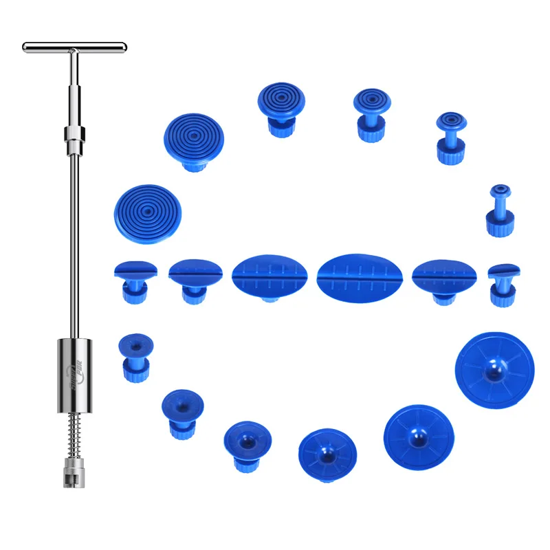 

Super PDR Tools Dent Puller Suction Cups Glue Tabs 18pcs Dent Pullers PDR Tools Dent Removal Tools Kit Paintless Dent Lifter Kit