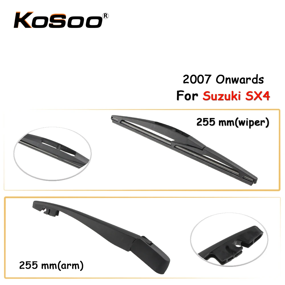 KOSOO Auto Rear Wiper Blade For Suzuki SX4,255 mm 2007 Onwards Rear