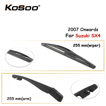 

KOSOO Auto Rear Wiper Blade For Suzuki SX4,255 mm 2007 Onwards Rear Window Windshield Wiper Blades Arm,Car Styling Accessories
