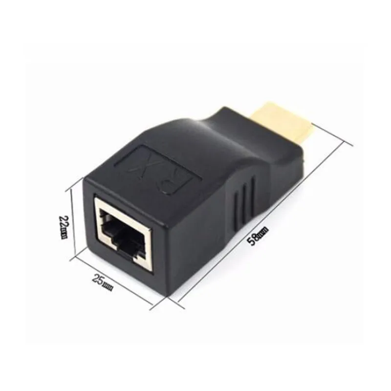 Черный HDMI по RJ45 CAT5e CAT6 UTP LAN Ethernet балун расширитель ретранслятор-1080 p 3D HD Oct30 HW