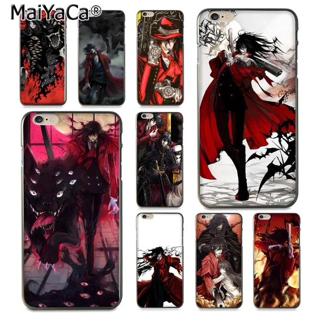 MaiYaCa аниме Fanart Hellsing для iPhone 4 5C 5S 6S 7 8 Plus X XR XS MAX Samsung черный мягкий чехол телефона