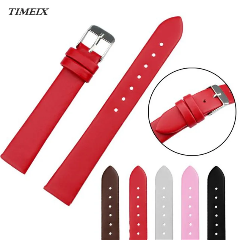 100 Brand new and high quality 16mm Watch Band Women Fashion Leather Watch Strap Watch Band