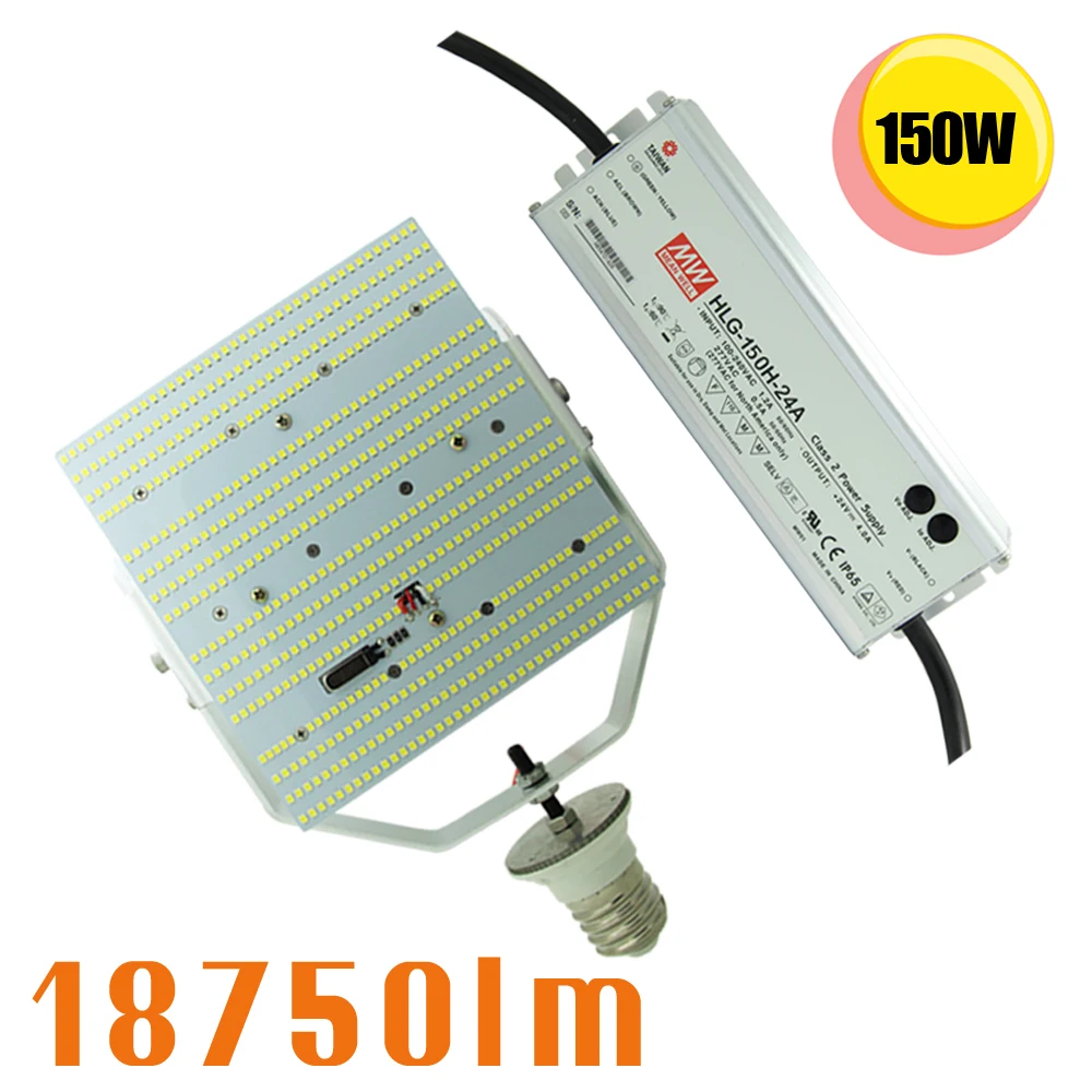 Free Shipping 150W LED Retrofit Kit Replace 1000W Metal Halide/HPS/HID 6000K E39 Parking Lot