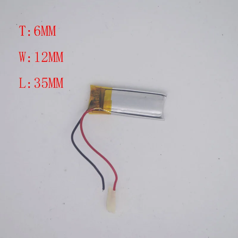

3.7 V Polymer Lithium Battery 601235/601535 Recorder Pencil Bluetooth Headphone Small Bear Pen Universal