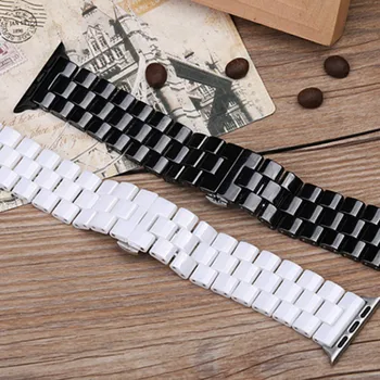 

2019 New Arrival Ceramic Apple Watch Band for iWatch 1/2/3/4/5 Apple Watch Band 38mm 40mm 42mm 44mm iPhone Watch Bracelet