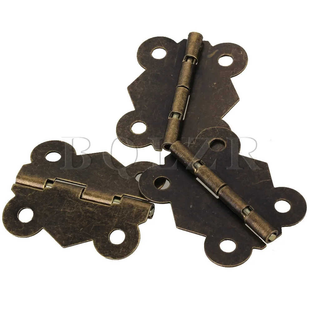 4cm Vintage Antique Bronze Butterfly Cabinet Door Cupboard Hinges Pack of 100 BQLZR