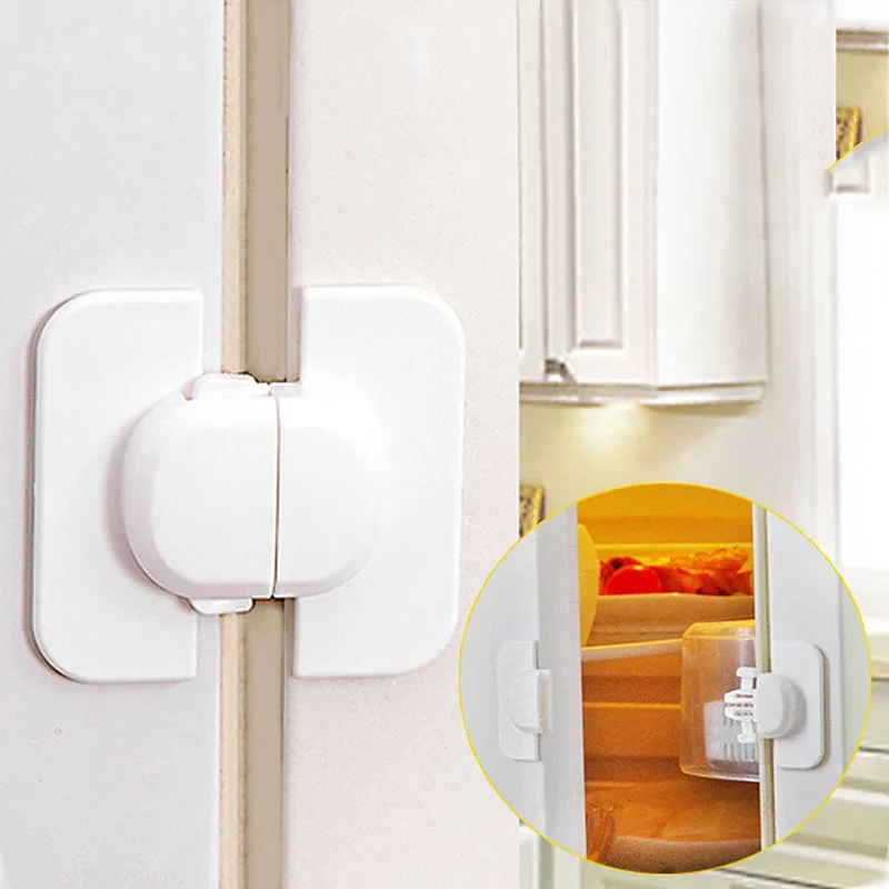 

High Quality Kids Child Baby Door Fridge ABS Safety Lock Cupboard Cabinet Prevent Clamping VE